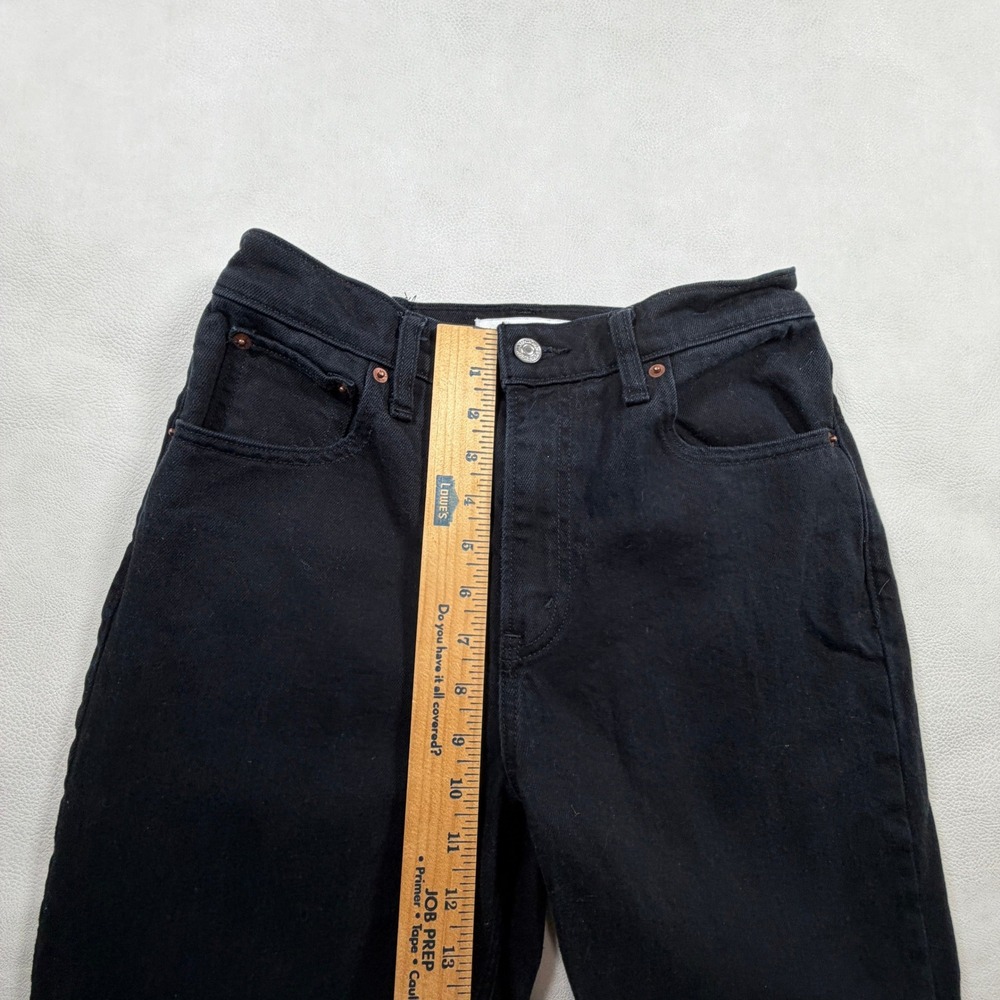 Abercrombie & Fitch High Rise 90s Relaxed Jeans Black Size 26 Long Straight Leg - Picture 4 of 10